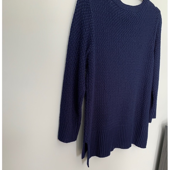 EUC SIZE M LAUREN RALPH LAUREN CREW NECK SWEATER BLUE JUMPER 3/4 SLEEVE - Picture 8 of 8